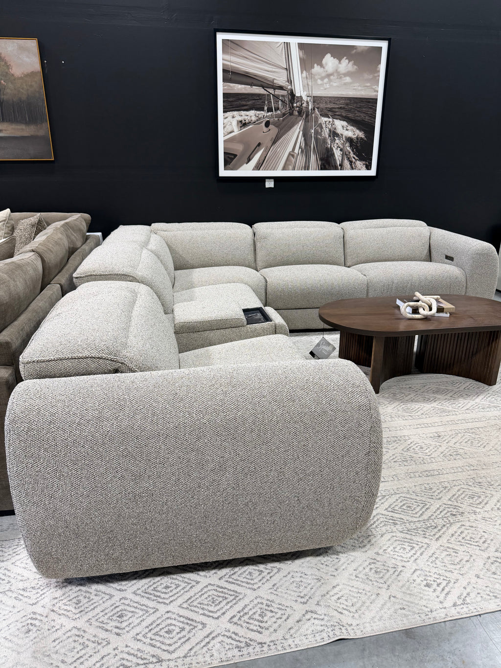 Xander Taupe 6PC Power Reclining Sectional