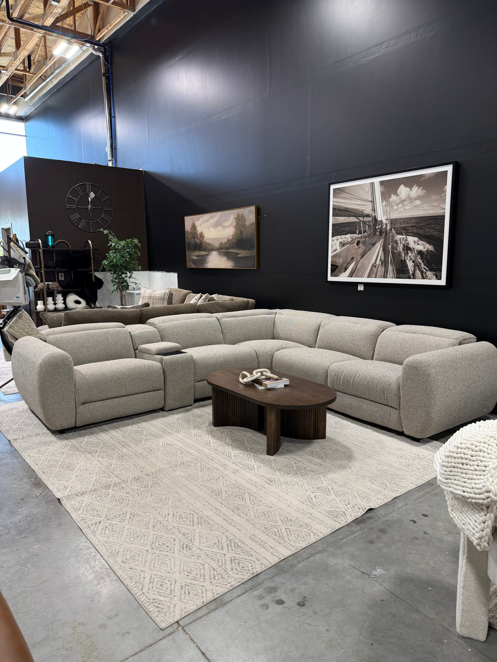 Xander Taupe 6PC Power Reclining Sectional