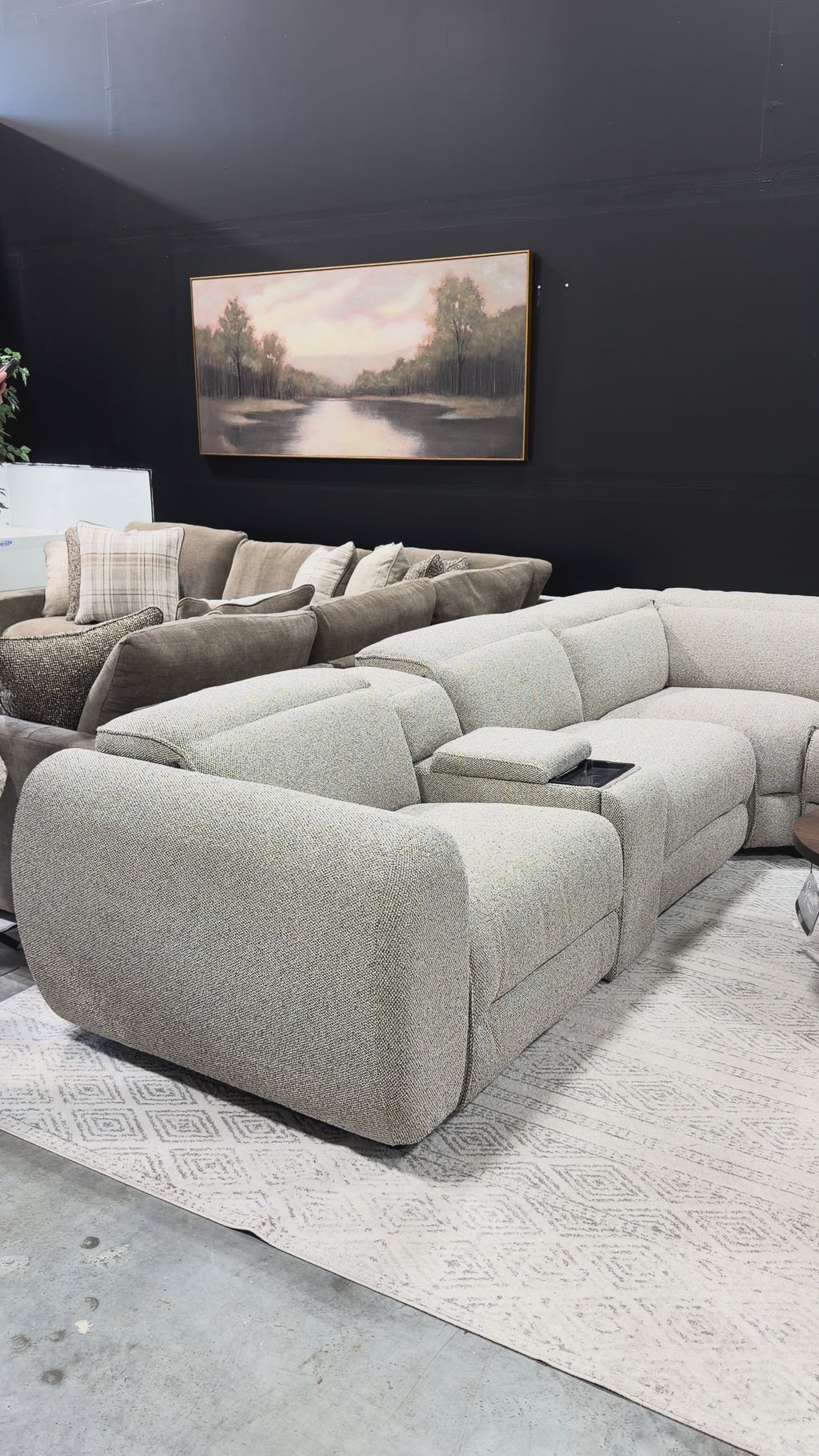 Xander Taupe 6PC Power Reclining Sectional
